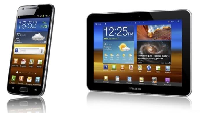 4G versions of Samsung Galaxy S2 and Galaxy Tab 8.9