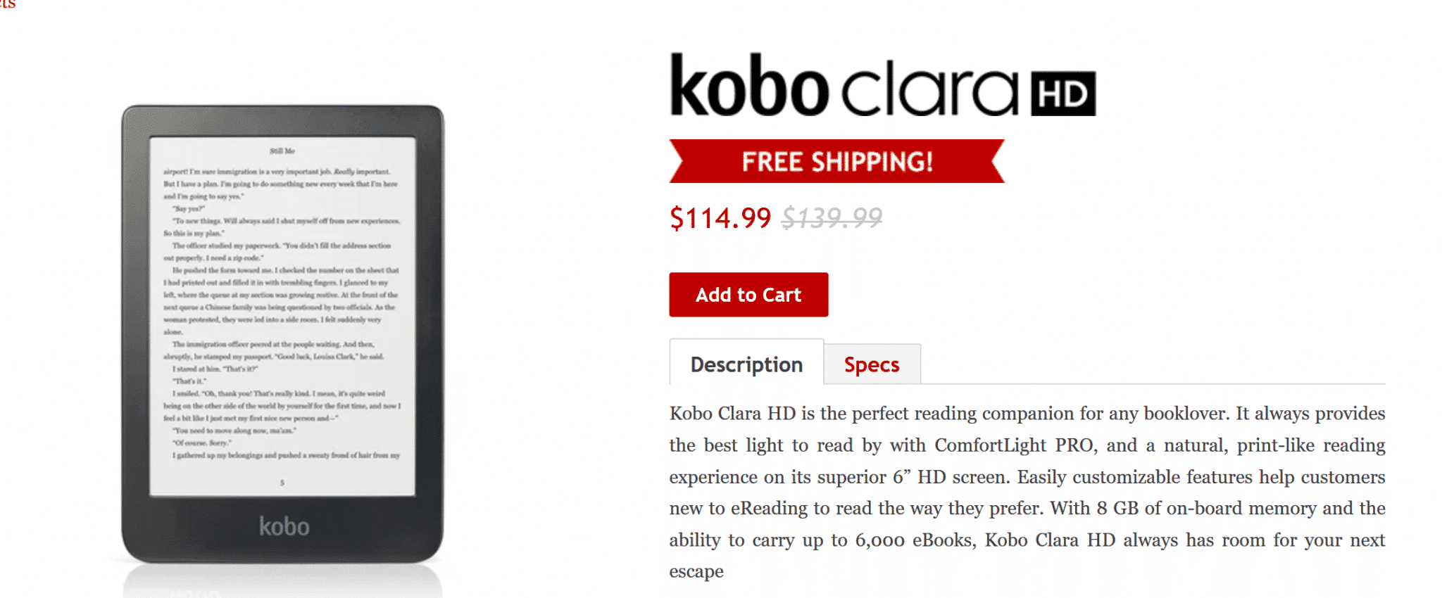 Screenshot 2020 06 13 Kobo Clara HD