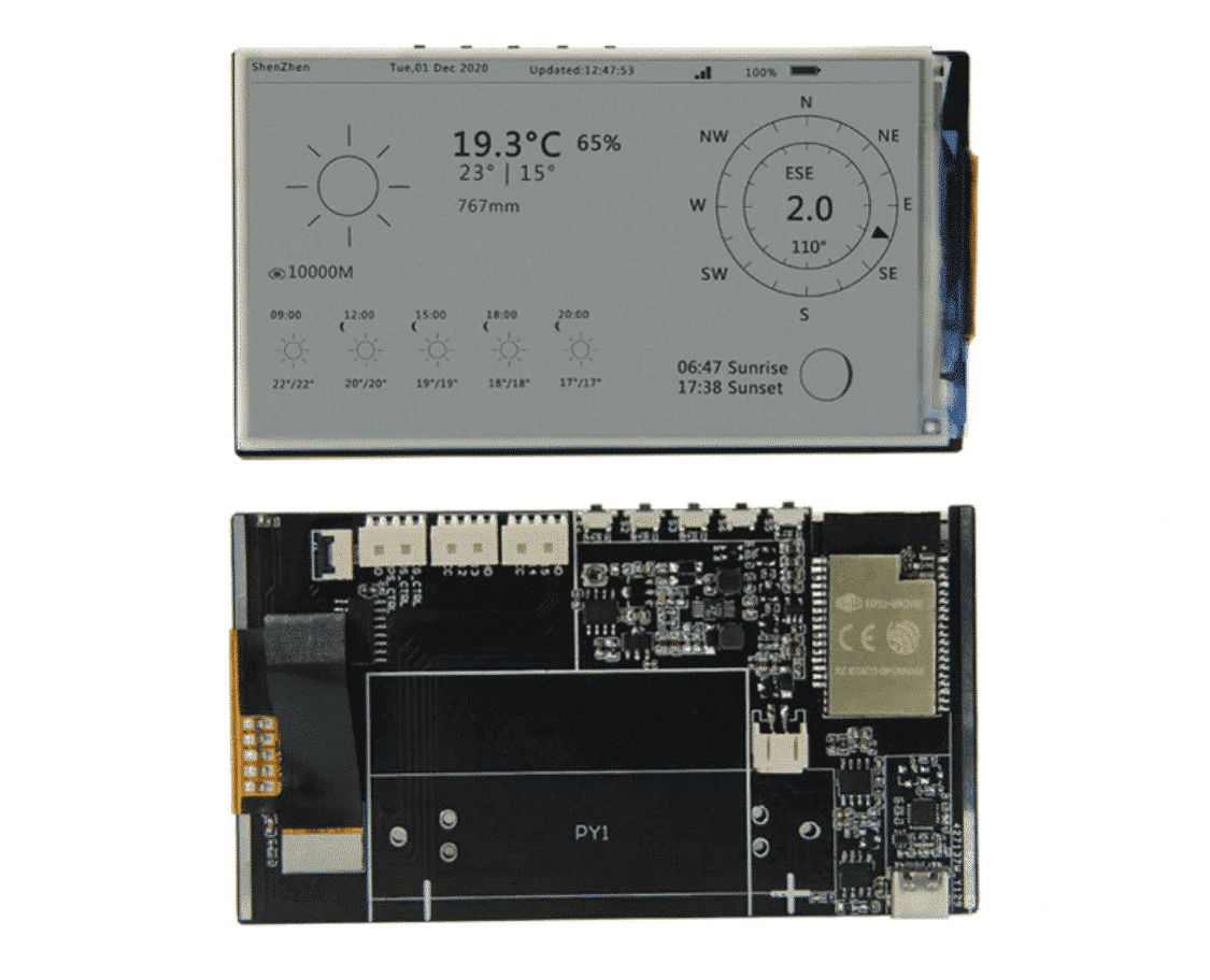 Screenshot 2020 12 04 US 25 51 LILYGO T5 4 7 inch E paper ESP32 V3 version 16MB FLASH 8MB PSRAM WIFI Bluetooth for arduino...