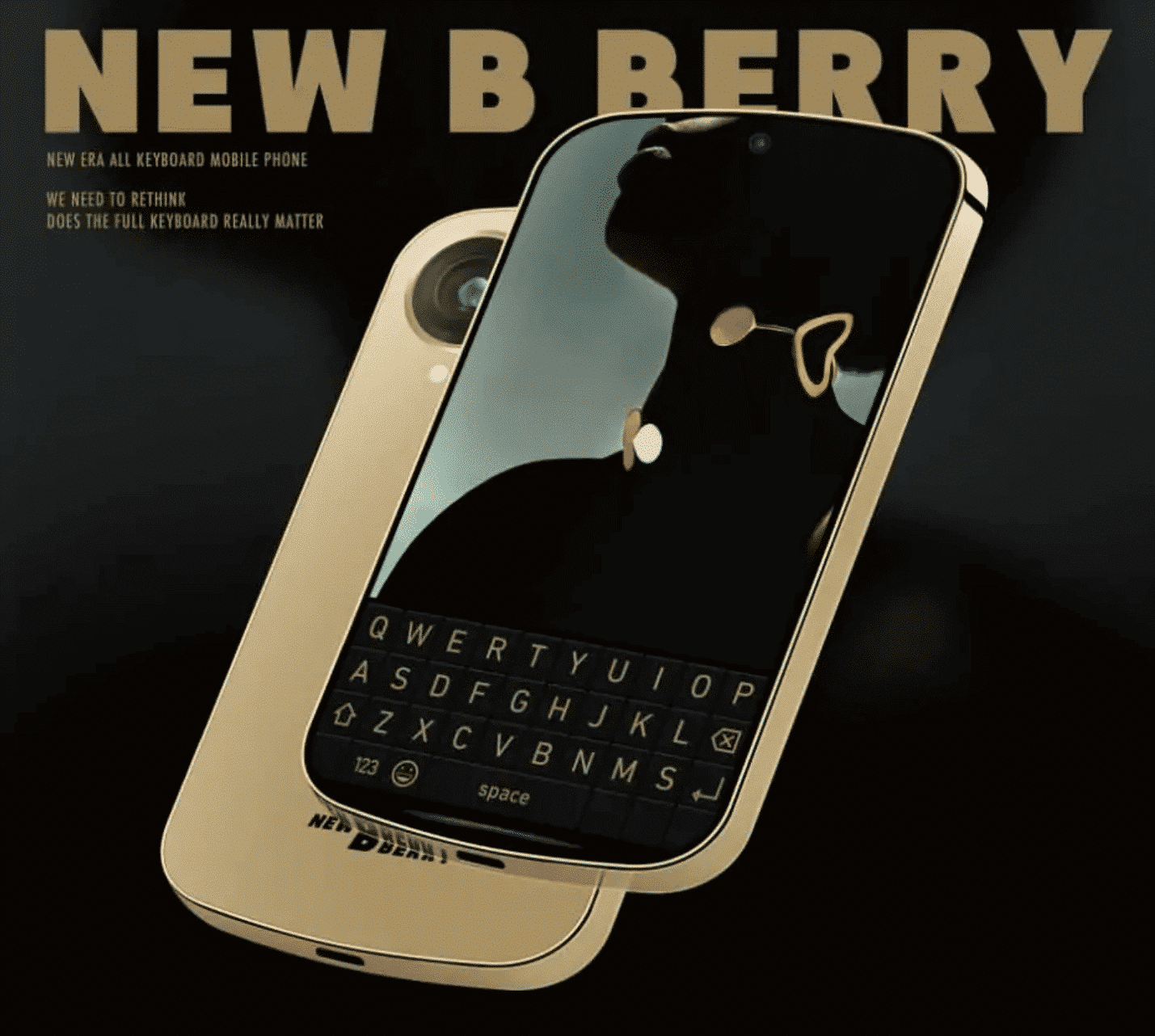 blackberry concept phone display keyboard