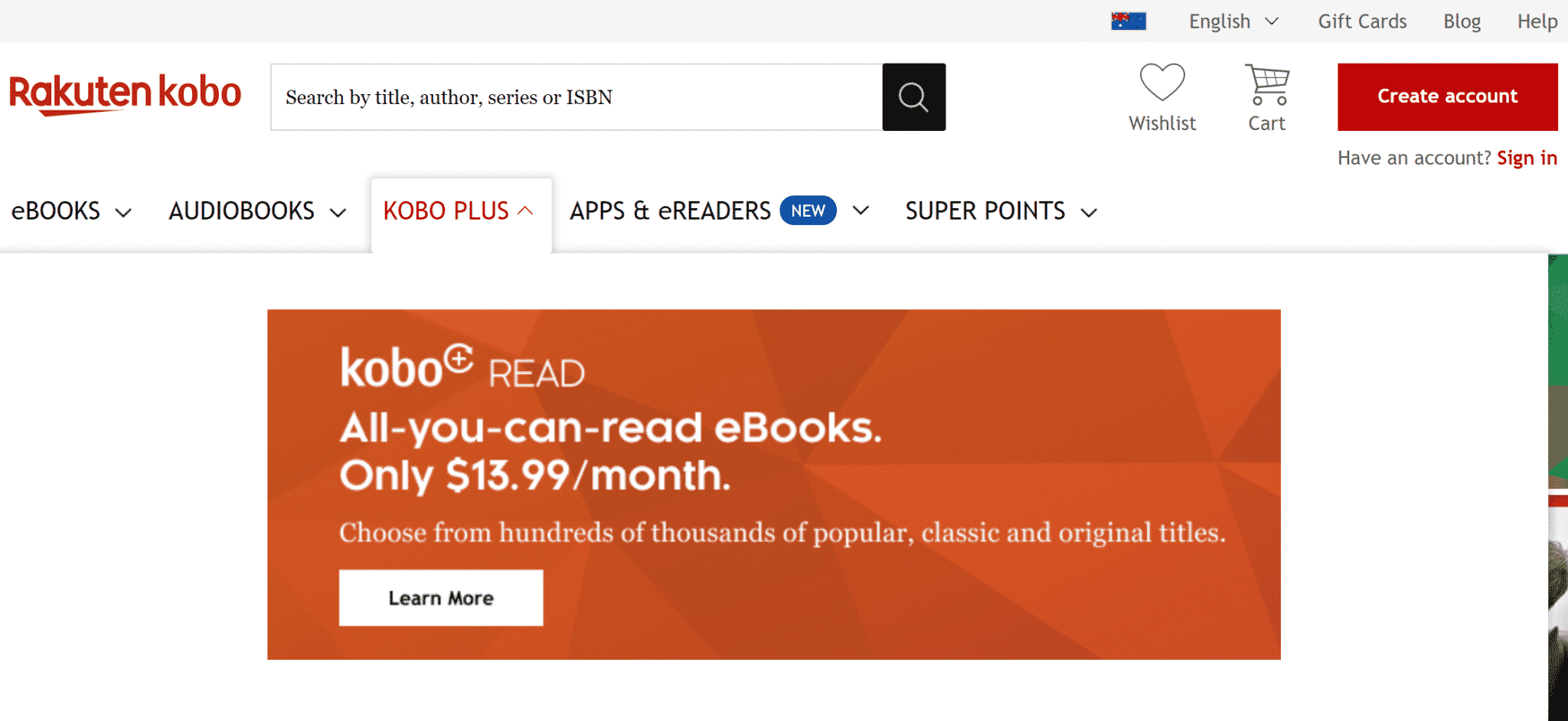 kobo plus australia