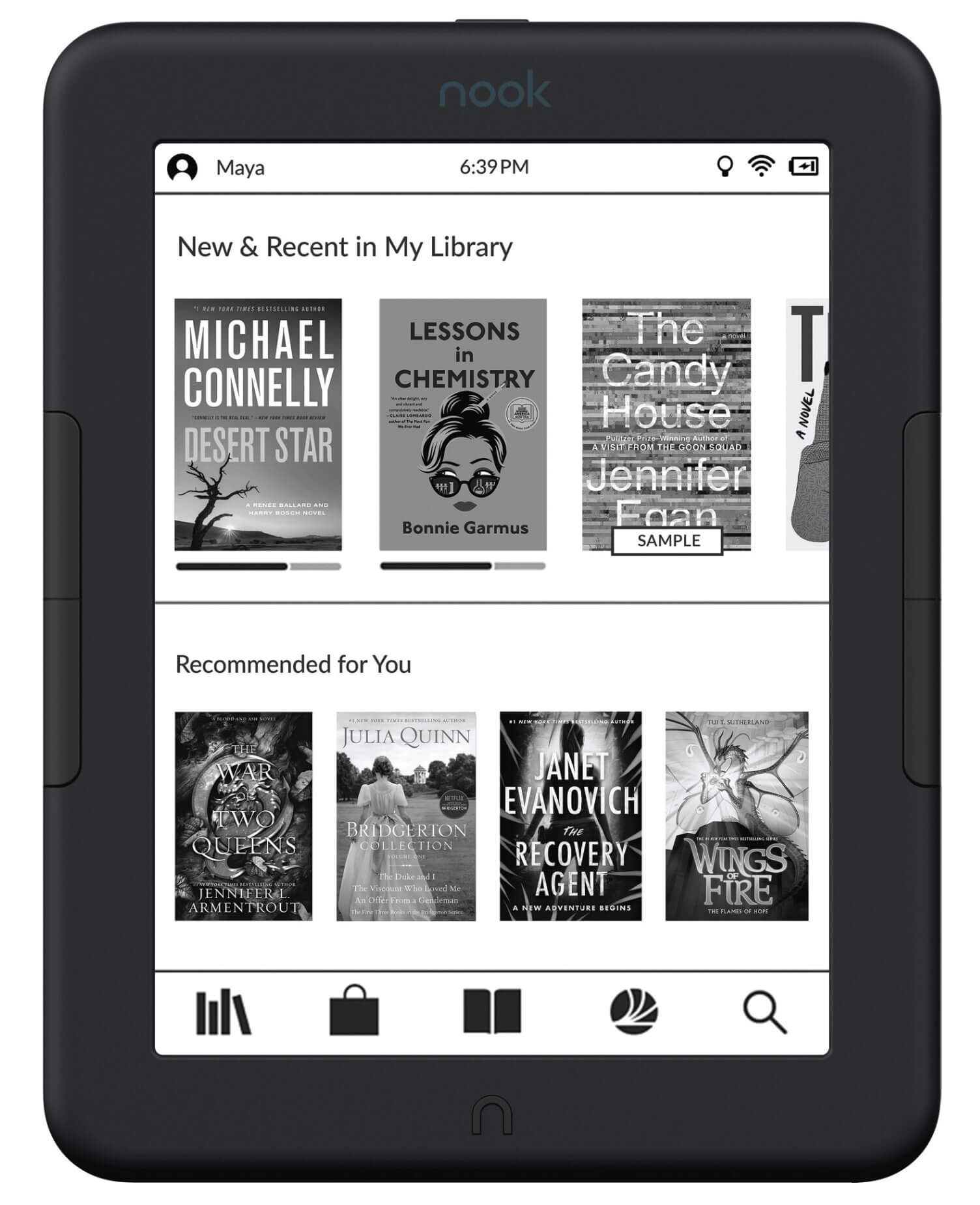 Glowlight 4e upright Homescreen