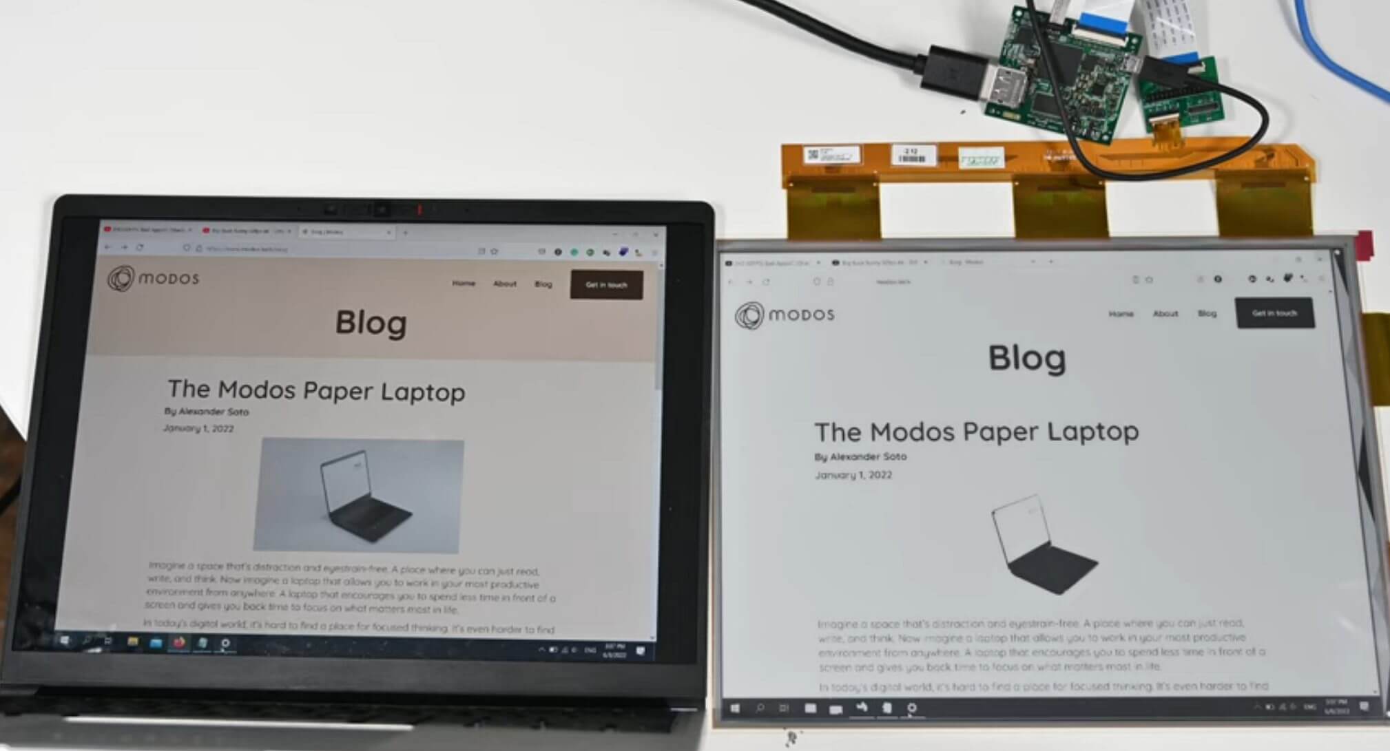 modos paper monitor