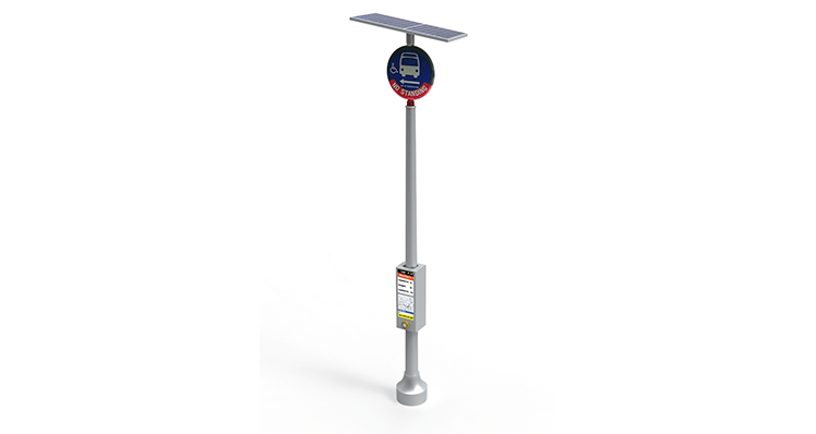 nanov e ink bus transit inforation display system