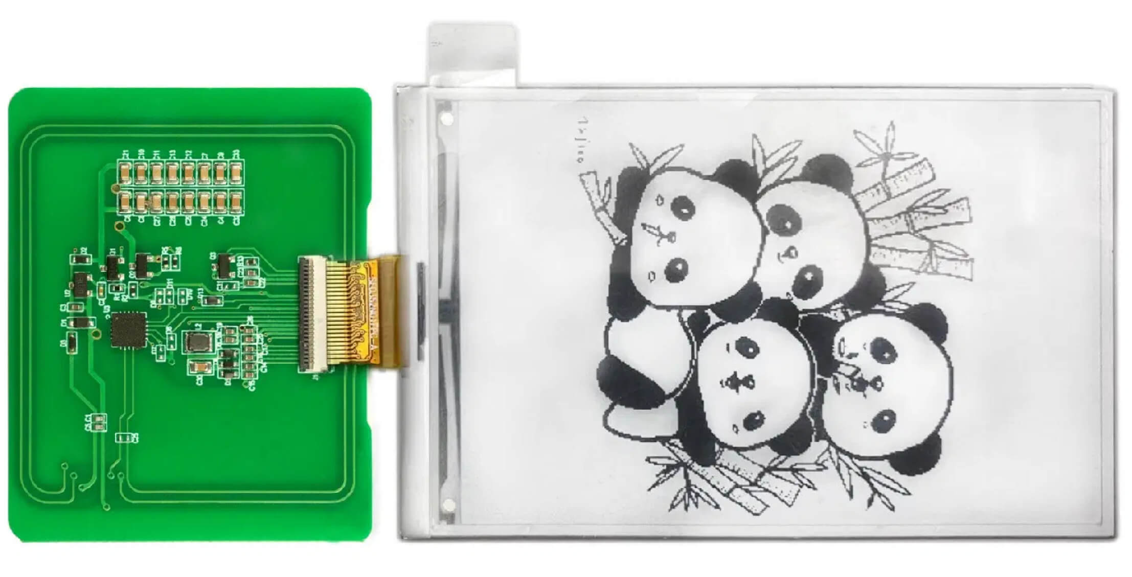 HiPo 3.52 inch battery less e Paper display