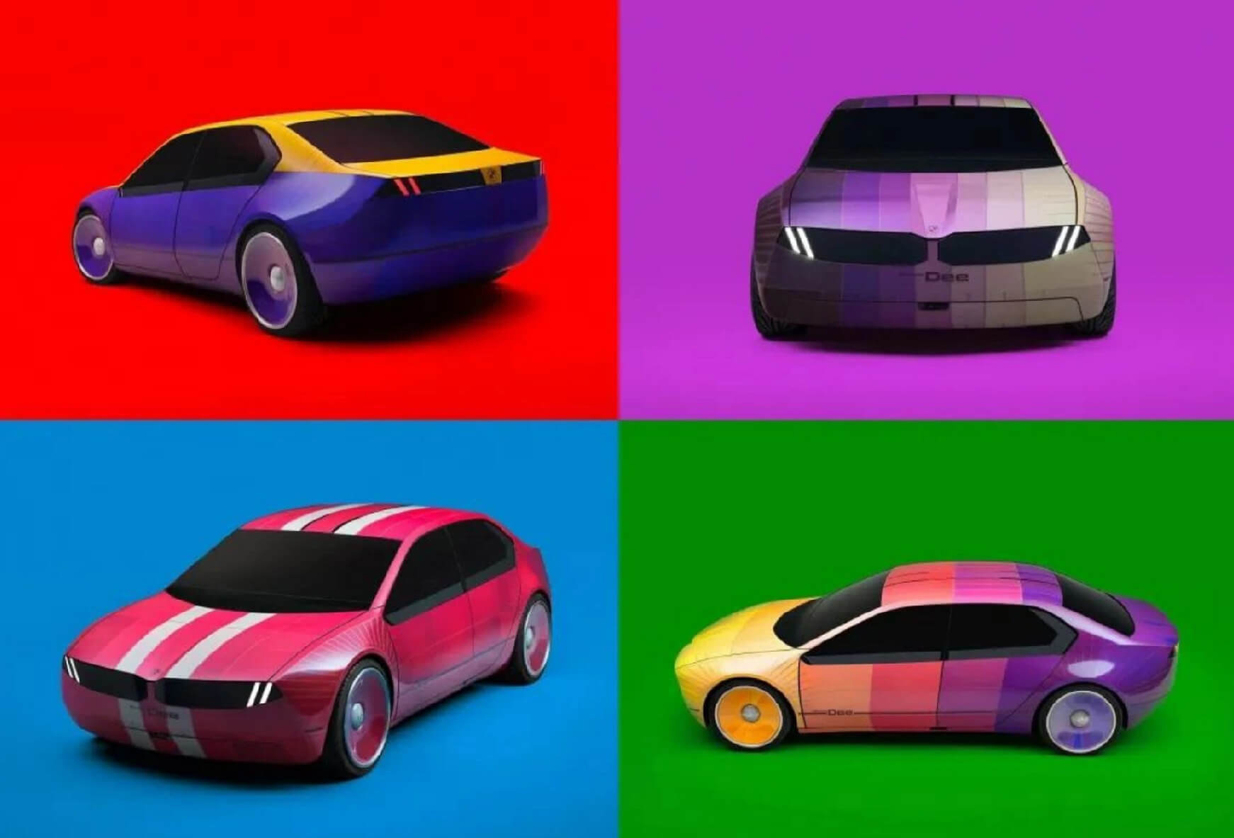 BMW i Vision Dee EV with color E Ink Prism 3 display 16