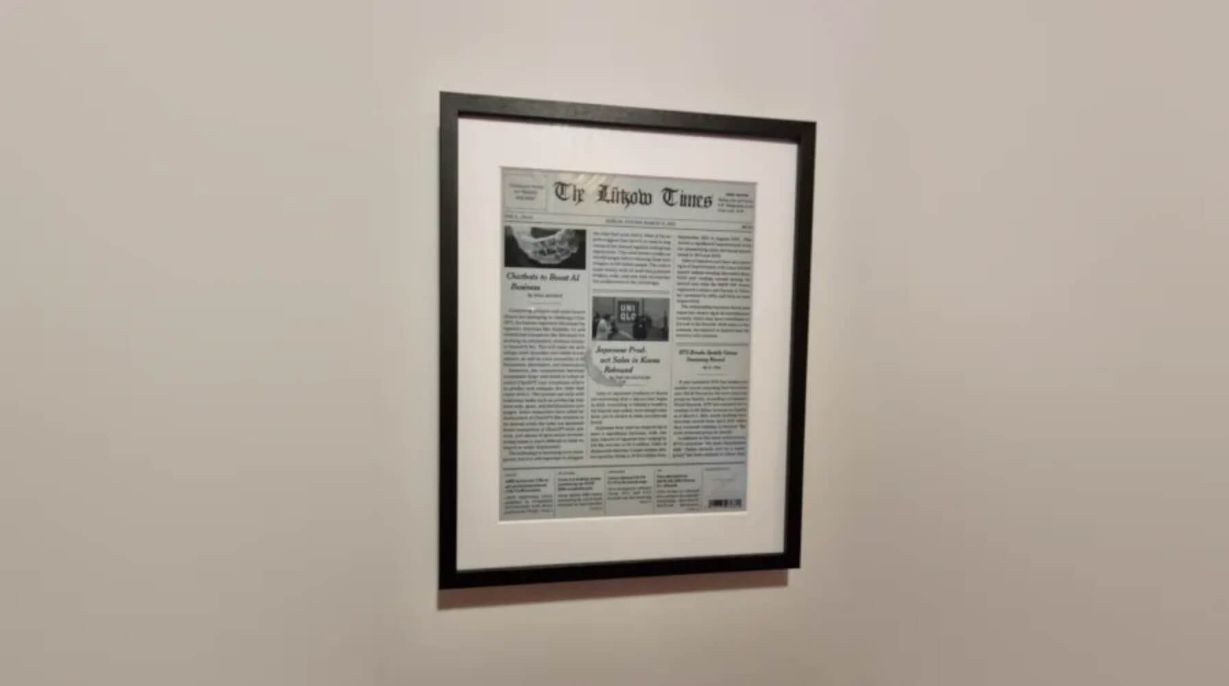 hyepaper newspaper display chatgpt