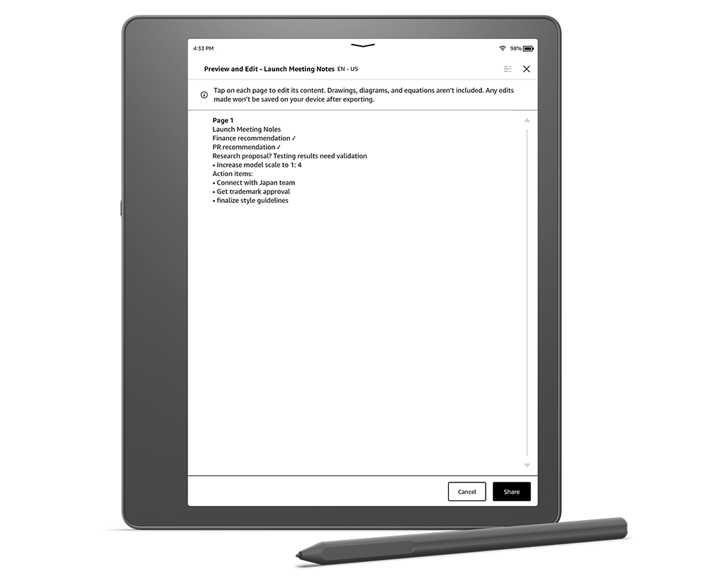 Kindle Scribe Convert to Text in Export 01 copy