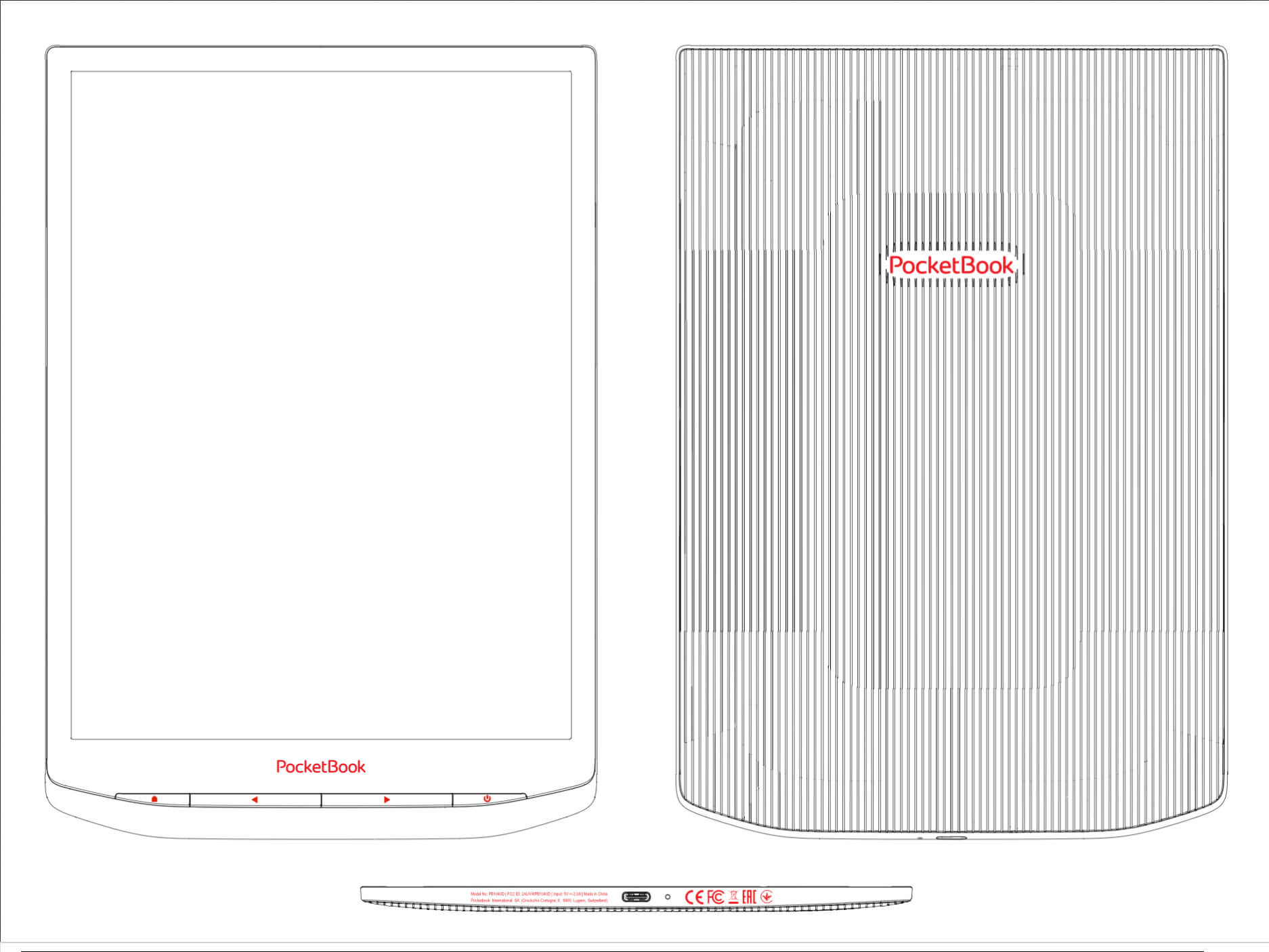 Screenshot 2023 05 08 at 13 31 48 PB1040D InkPad X Pro with Bluetooth and WiFi Label Diagram 20221209 PB1040D device artwork Pocketbook SA