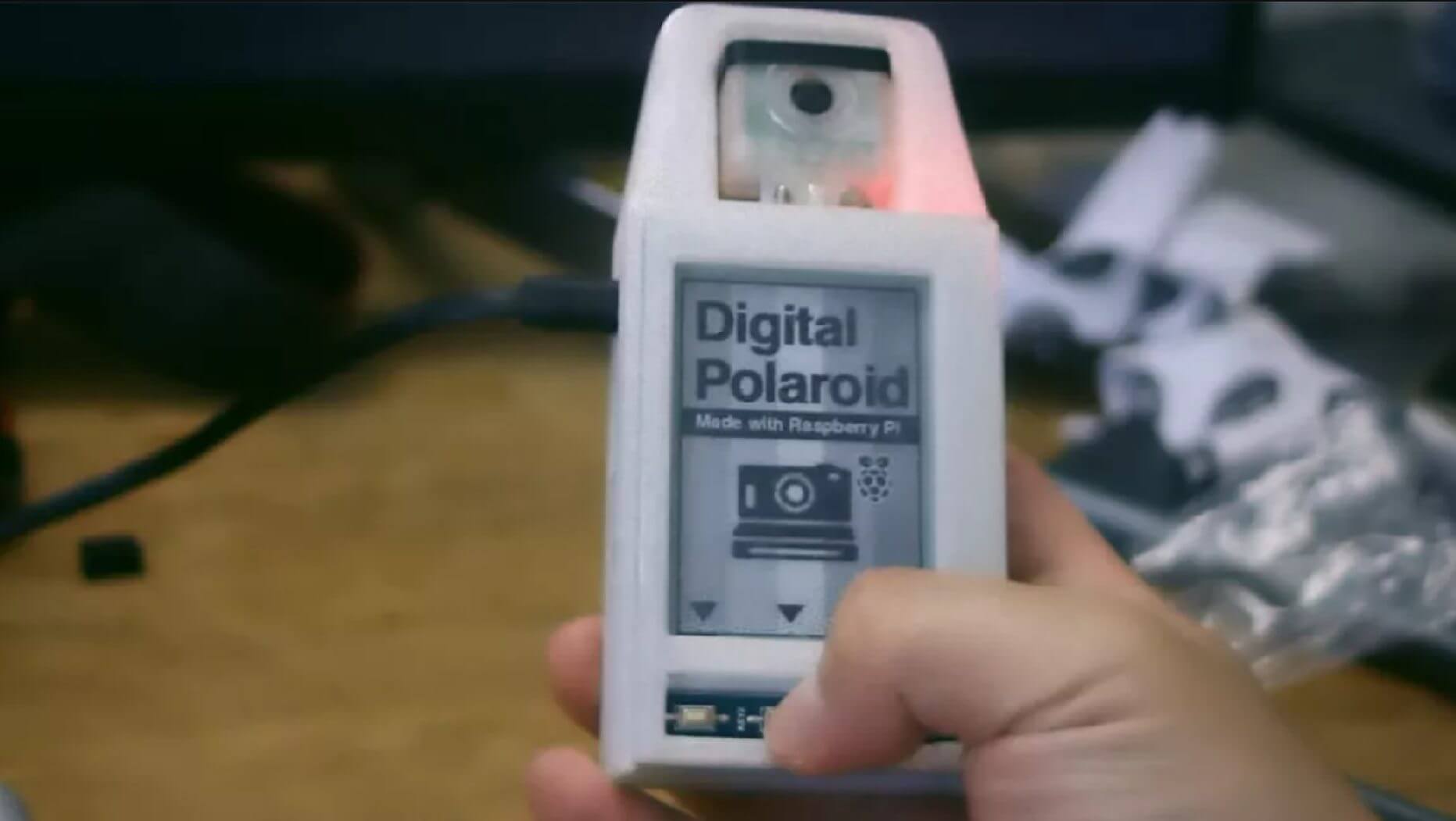 digital polaroid camera e ink raspberry pi