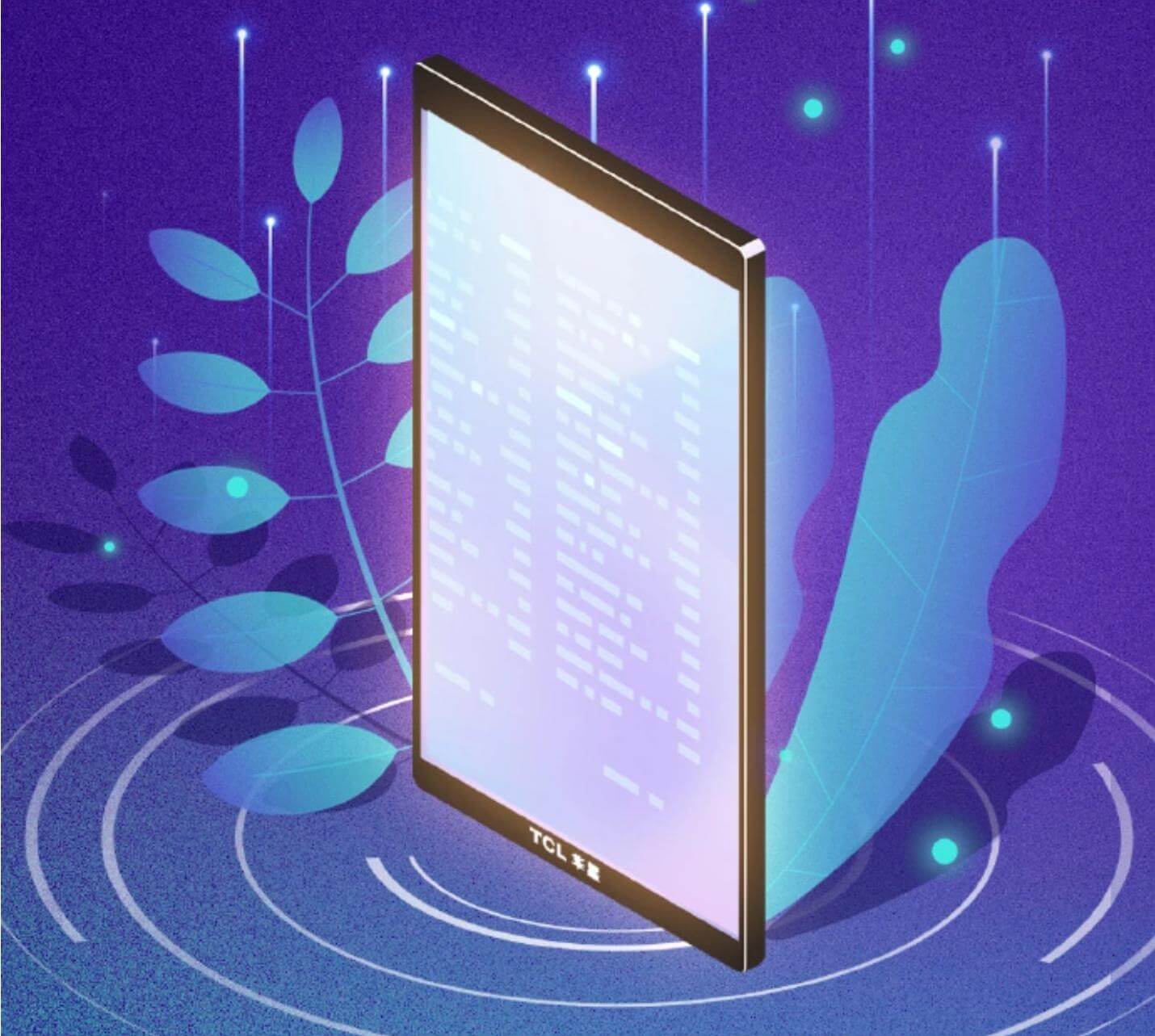 tcl 23.8 inch e paper display
