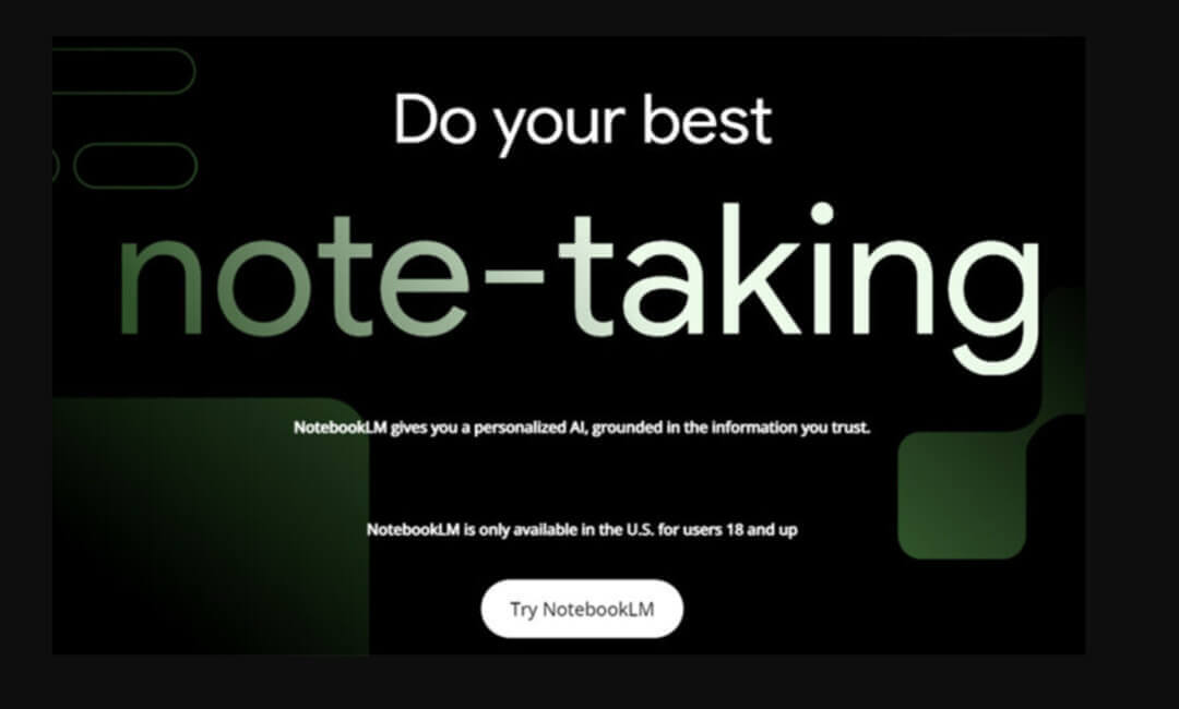google notebooklm note taking app