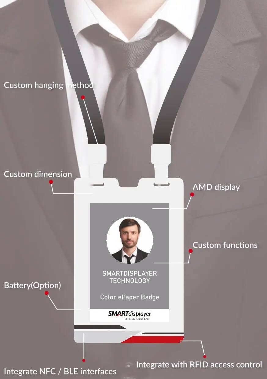 color e paper smart id card