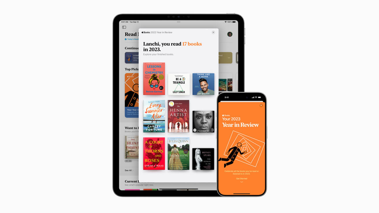 Apple Books Year in Review hero lplanding
