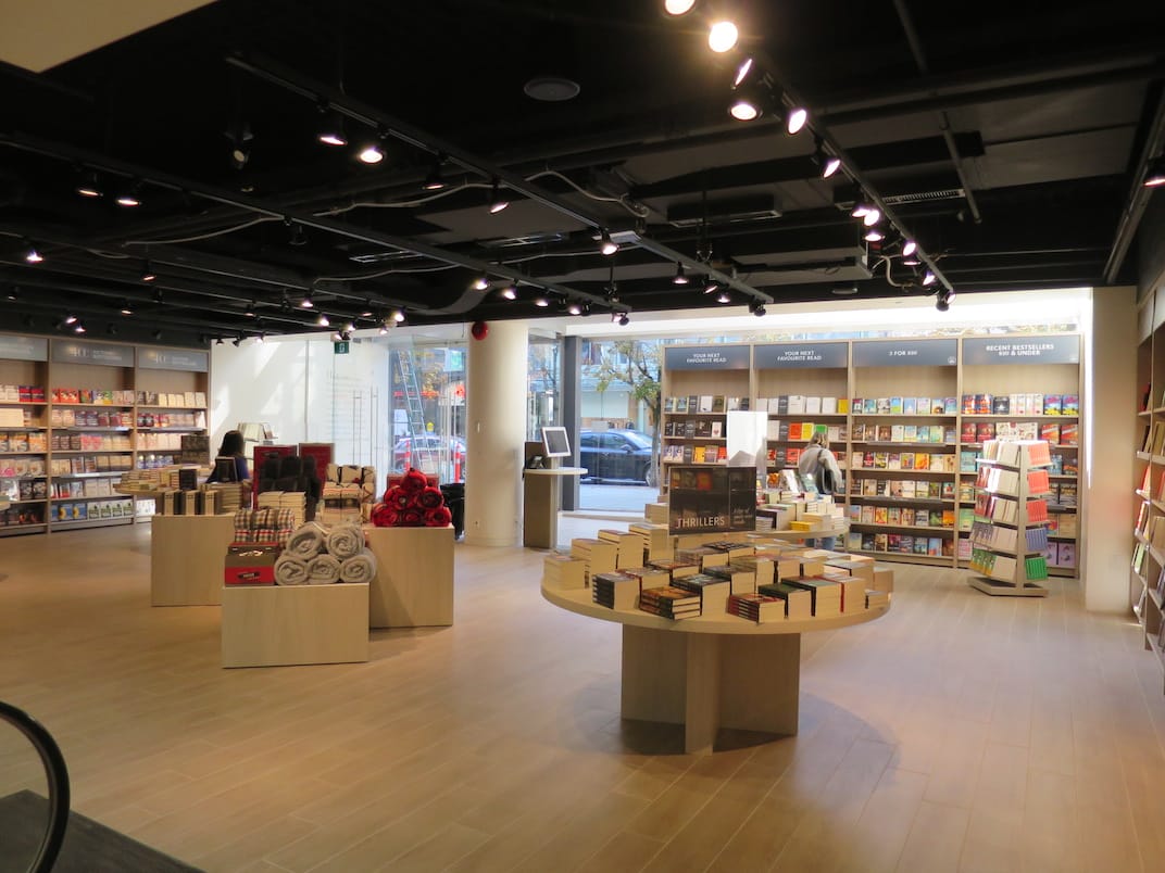 indigo robson vancouver bookstore 24